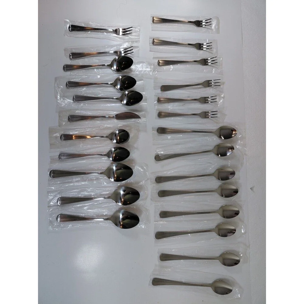 Barclay Geneve Stainless Steel Flatware Set - New Individually Wrapped Utensils